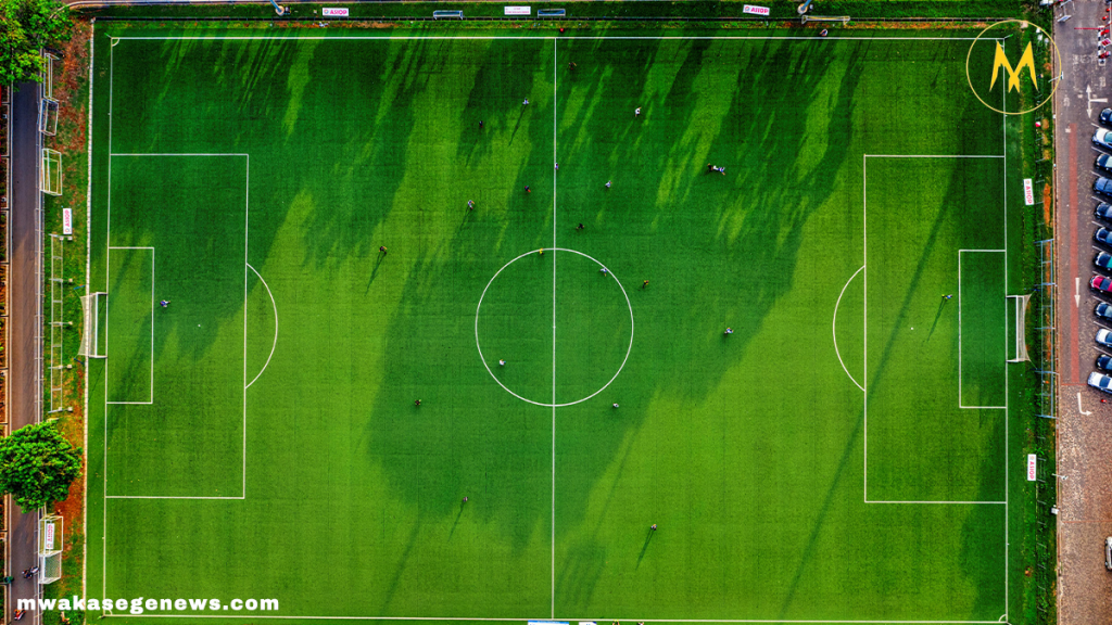 Singida Black Stars and Yanga SC players prepare for a friendly football match