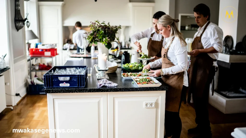 Anne Burrell smiling in the kitchen
