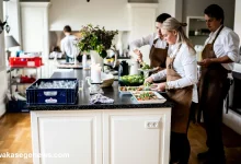 Anne Burrell smiling in the kitchen
