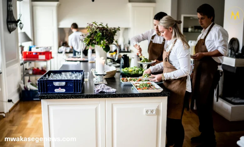 Anne Burrell smiling in the kitchen