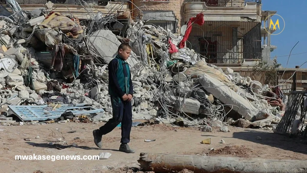 Earthquake damage risk zone in Semnan, Iran after tremor