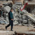 Earthquake damage risk zone in Semnan, Iran after tremor
