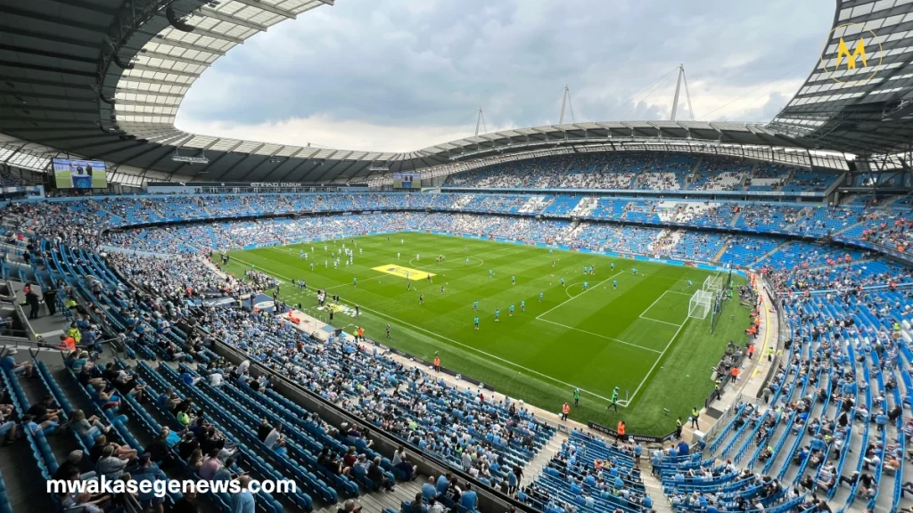 Manchester City vs Wydad players in action at Club World Cup