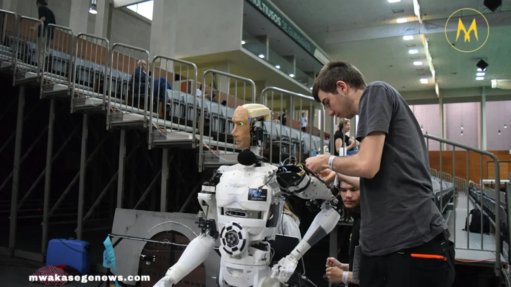 AI interface showing futuristic technology tools in 2025