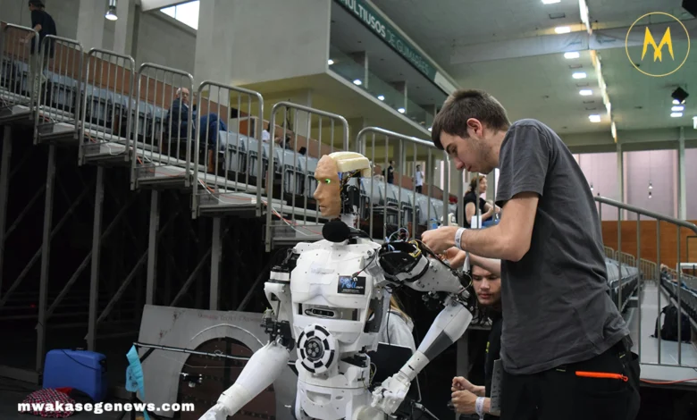 AI interface showing futuristic technology tools in 2025