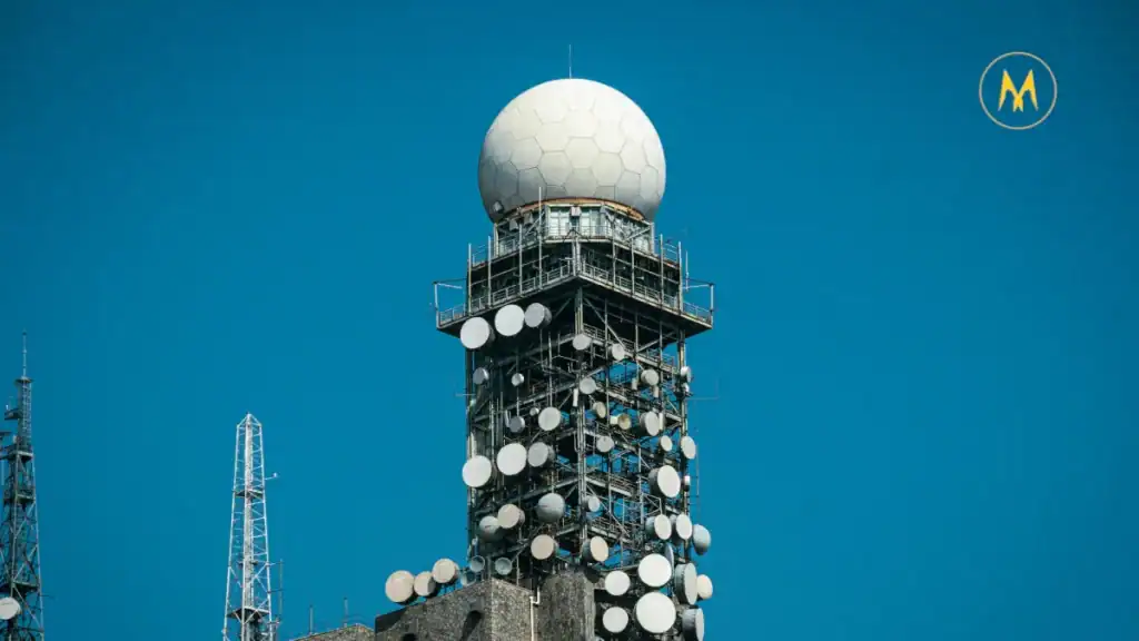 5G Core and Edge Computing concept showing global connectivity