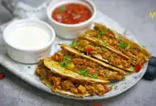 Chicken snack wrap with fresh vegetables and sauce