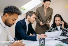 AI agent automating a digital workflow in a modern workspace