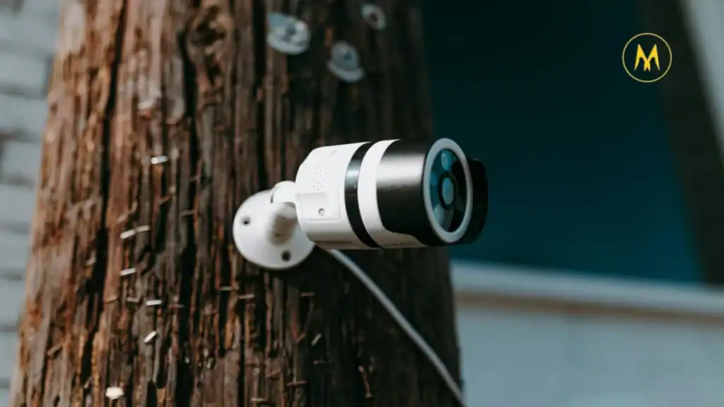Ring security camera mounted on a home exterior