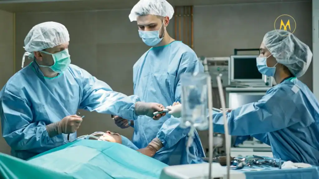 Doctor discussing hepatitis prevention with patient.