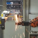 Smart factory technology with automation and robotics