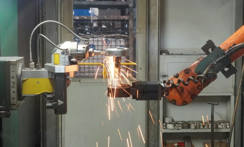 Smart factory technology with automation and robotics