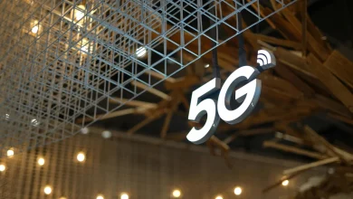 5G network tower transmitting high-speed internet signals