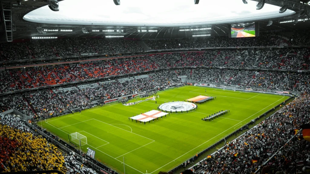 Harry Kane celebrating a goal for England in 2025