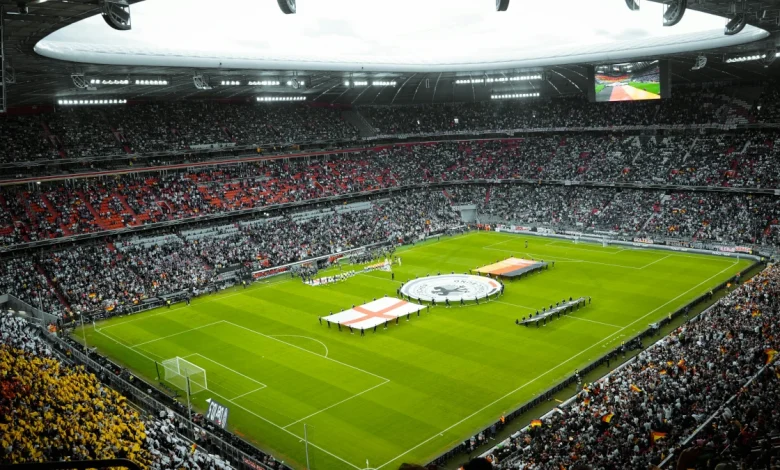 Harry Kane celebrating a goal for England in 2025