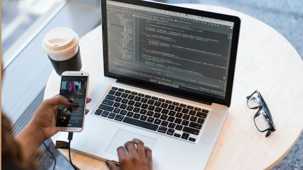 Digital creator practicing safe cybersecurity habits online