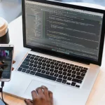 Digital creator practicing safe cybersecurity habits online