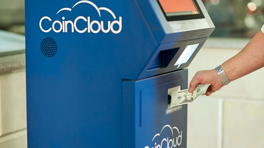 Crypto ATM machine used for buying digital currency