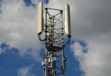 5G network tower with fast internet signals in 2025