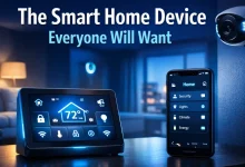 Smart home device controlling lights security and energy