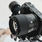 Sony A7V full-frame camera with lens and 4K video capability