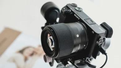 Sony A7V full-frame camera with lens and 4K video capability