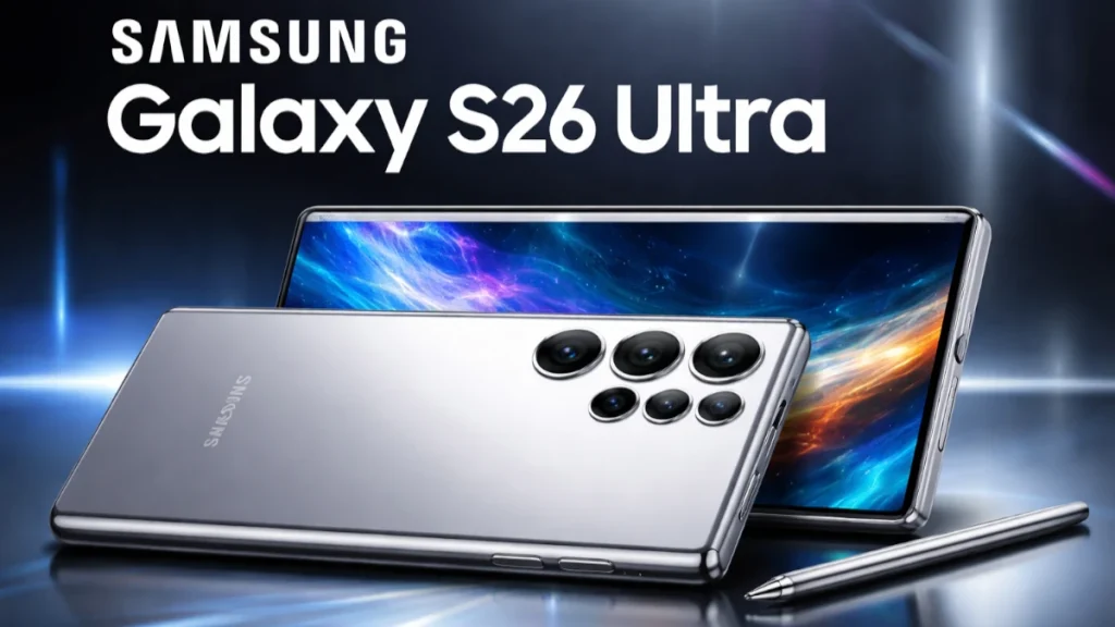 Samsung Galaxy S26 Ultra showcasing premium design and camera system